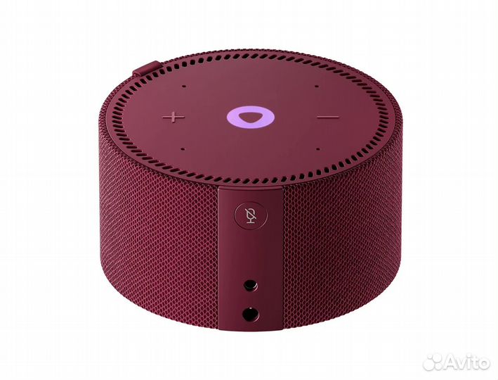 Яндекс Станция Мини с часами красный гранат 10Вт