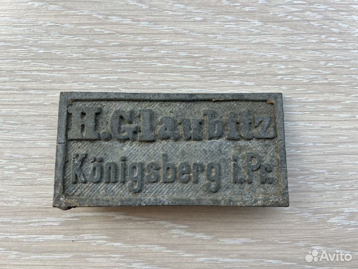 Немецкая табличка. Königsberg