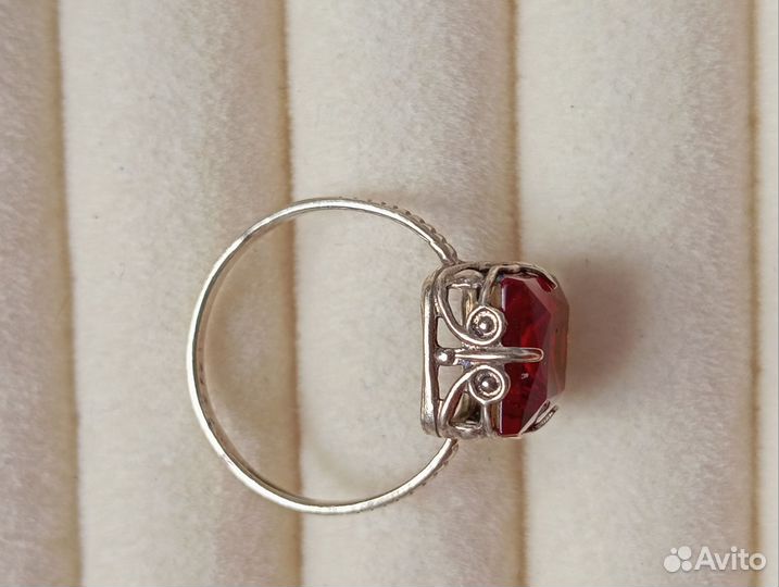 Серебряное кольцо СССР 875 проба