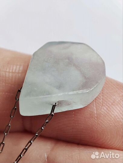 Аквамарин кулон на цепочке