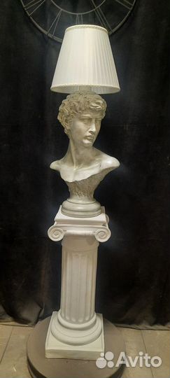Бюст Давида Большой 0,65м Статуя Светильник Столик