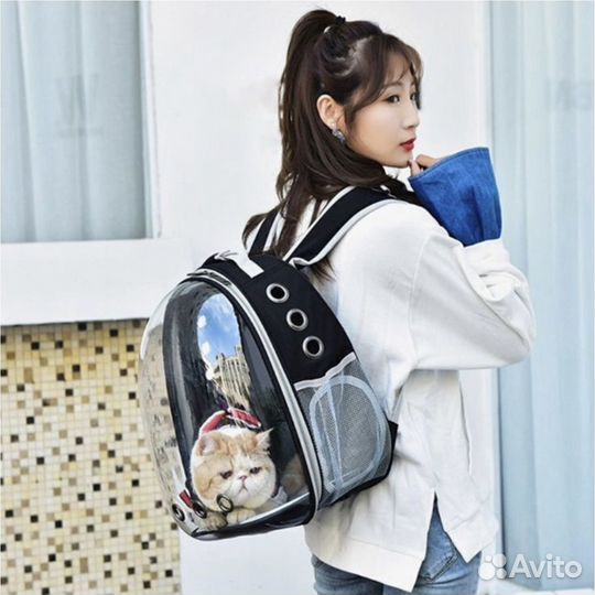 Сумка рюкзак переноска для животных с окном