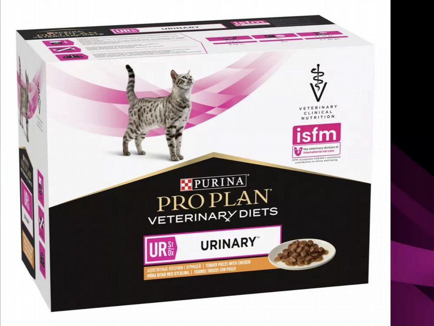 Корм Proplan Urinary с курицей 13 шт+ 1 паштет