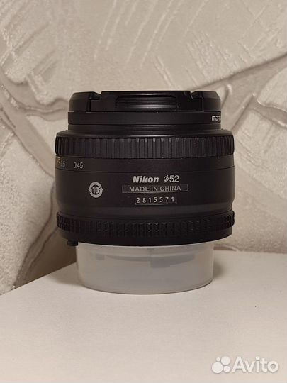 Объектив Nikon AF 50mm f/1.8 D Гарантия