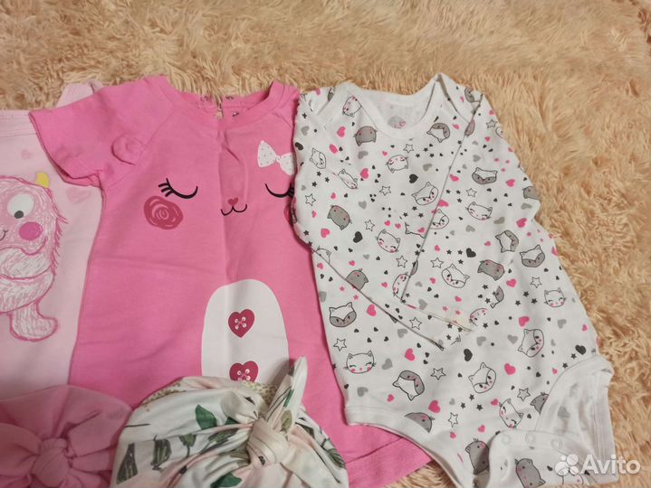 Боди джемпер шапочки для малышки