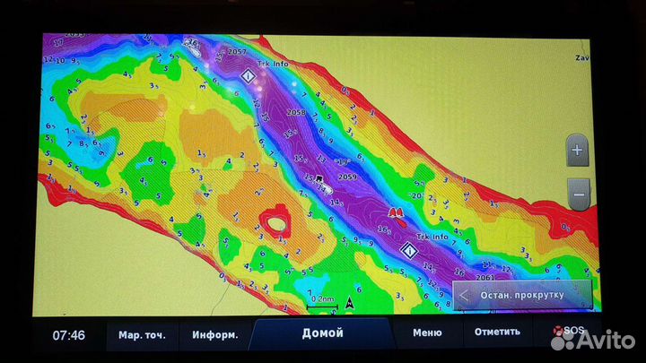 Карта глубин для Garmin BlueChart g3 Vision