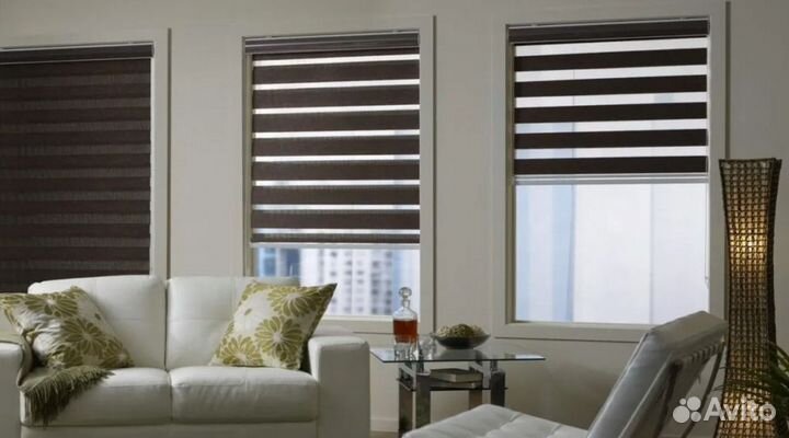 Жалюзи на окна день ночь