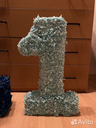 Цифра 1 на годик мальчику