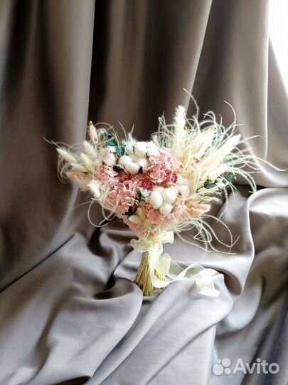 Свадебный из сухоцветов и стабилизированных цветов