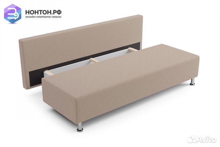 Диван еврокнижка Канна бежевый