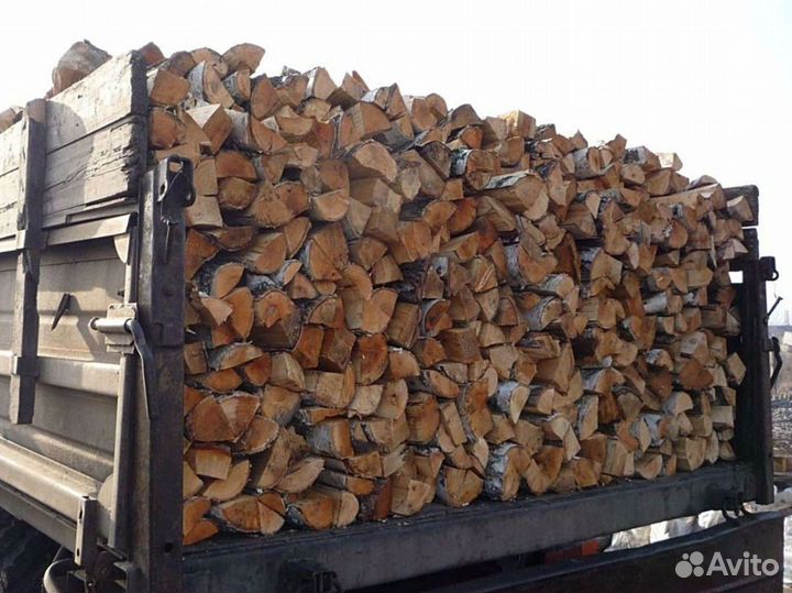 Дрова берёзовые колотые насыпь с доставкой