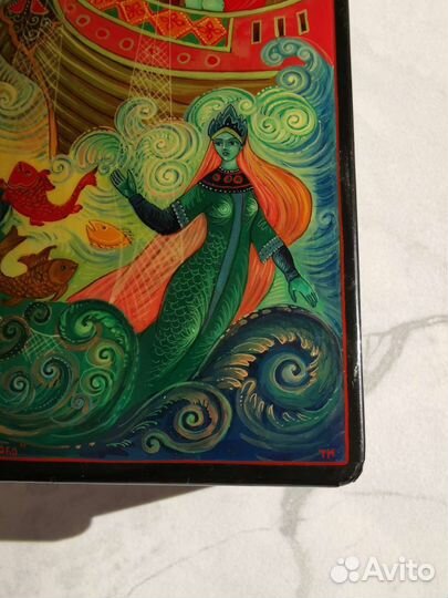 Шкатулка Мстера (Палех) 60-70 годов 
