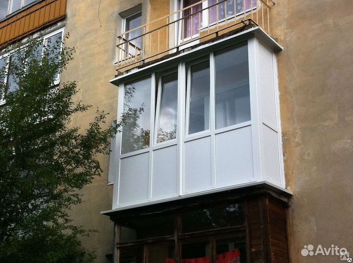 Остекление балкона пвх