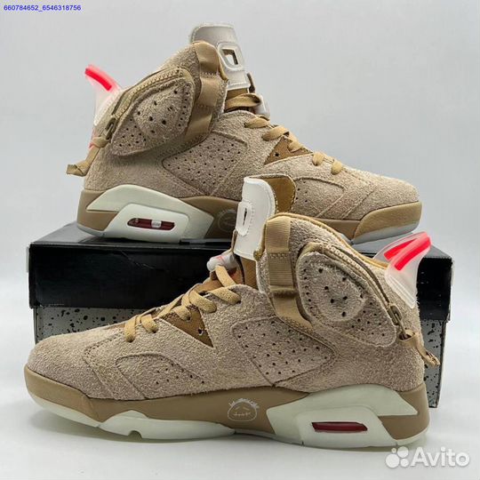 Кроссовки Nike Air Jordan 6 Retro x Travis Scott (Арт.72300)