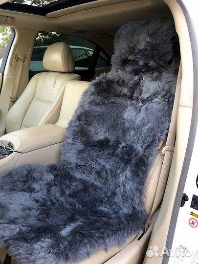 Меховая накидка на сидение