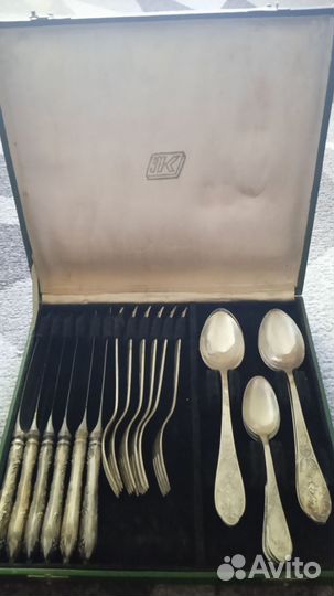 Набор столовых приборов мельхиор СССР