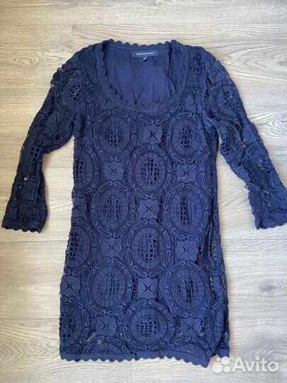 Платье кружевное вязаное French connection 42-44