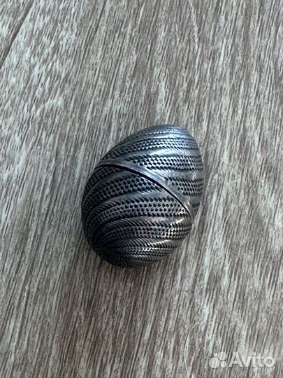 Старинное серебрянное яйцо