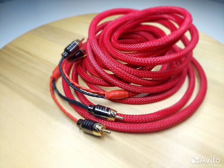 Межблочный кабель 2 rca 2rca 5 метров Ручная Сборк