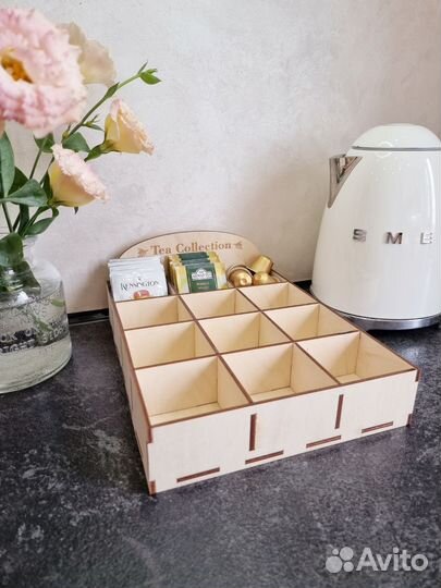 Органайзер для хранения чая в пакетиках, 12 секций