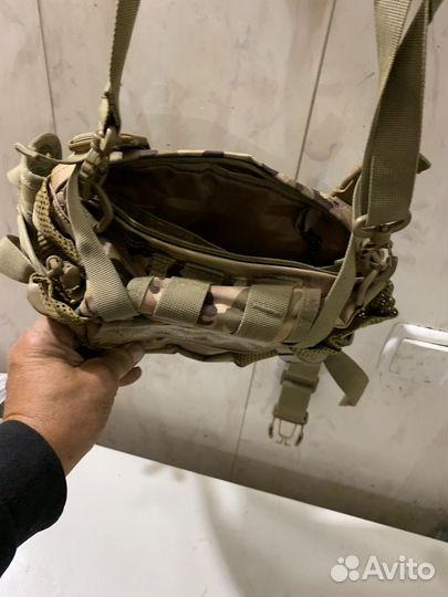 Сумка рыбалова поясная вместительная