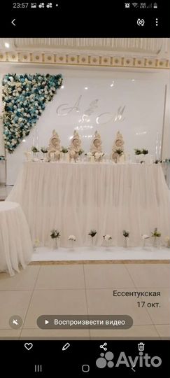 Оформление свадебного зала