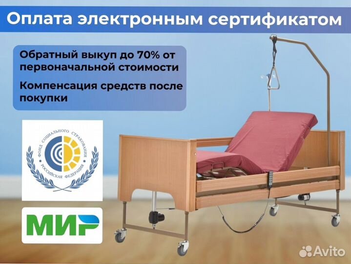 Медицинская кровать для ухода за больными