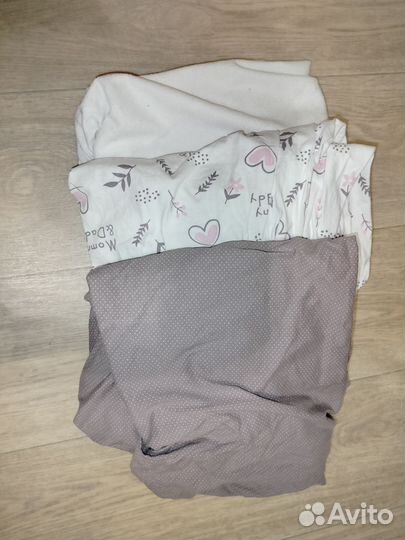 Простыни и наматрасник 60*120