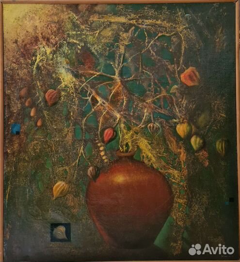 Картина маслом Натюрморт с физалисом, 2003 год