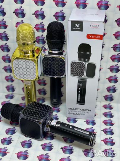 Микрофон для караоке bluetooth YS-999 Gold