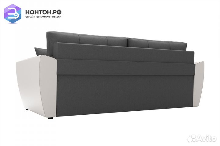 Диван выкатной Фортуна New серый / белый