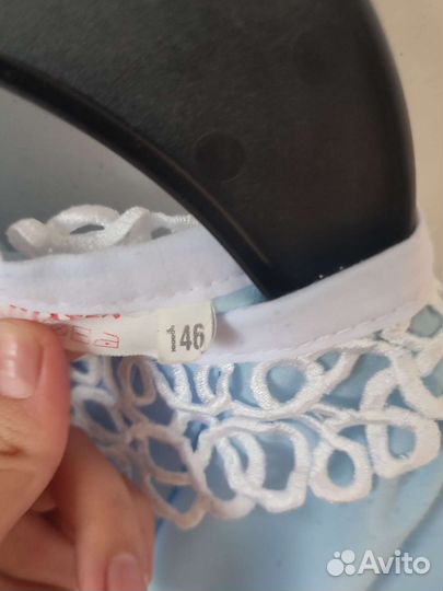 Рубашка детская голубая