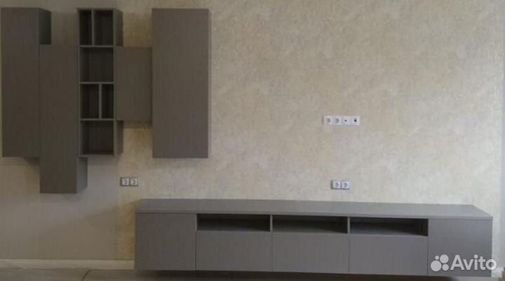 Мебель для гостиной, навесная тумба и 5 шкафов