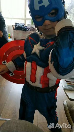 Детский костюм Капитан Америка, Супергерой, Marvel