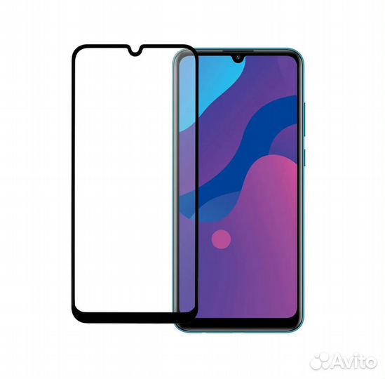 Защитное стекло Huawei Honor 9A, Y6p, полное покры
