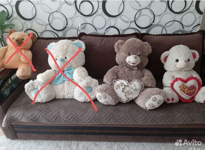 Мягкие большие мишки