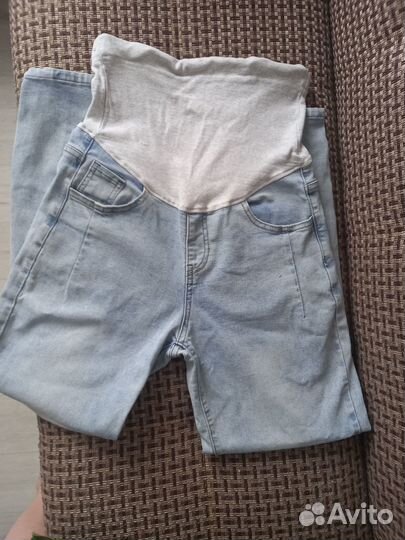 Джинсы бананы для беременных 44-46