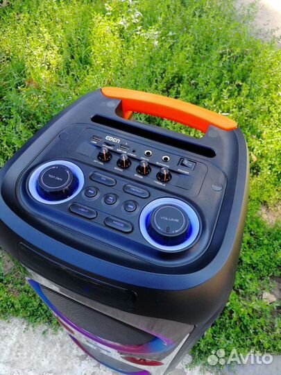 Портативная колонка на 1200W + караоке