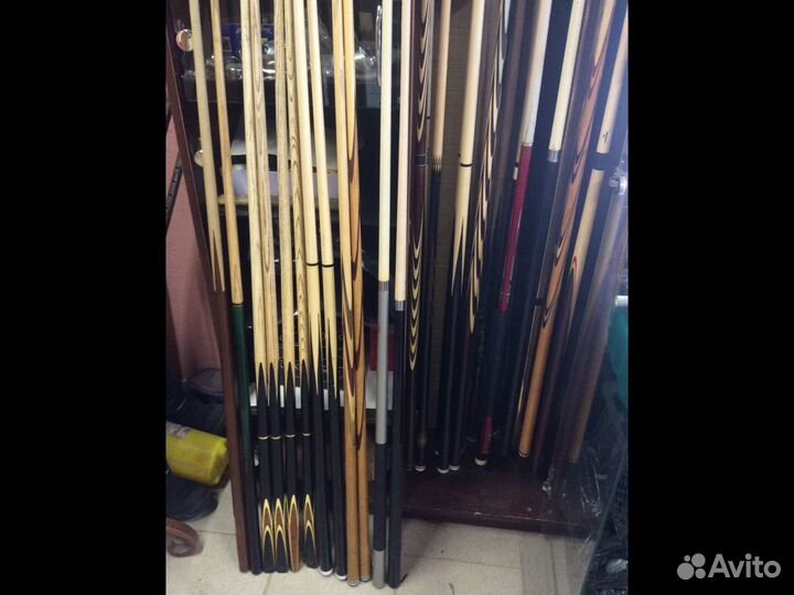 Бильярдные кии шары для пула и русского бильярда