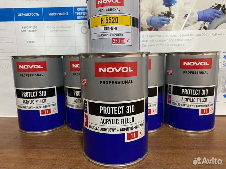 Грунт novol protect 310 4+1 с отвердителем