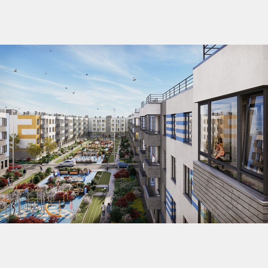 1-к. квартира, 42,4 м², 4/4 эт.