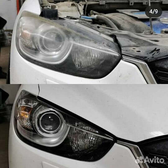 Автосвет,Химическая полировка фар