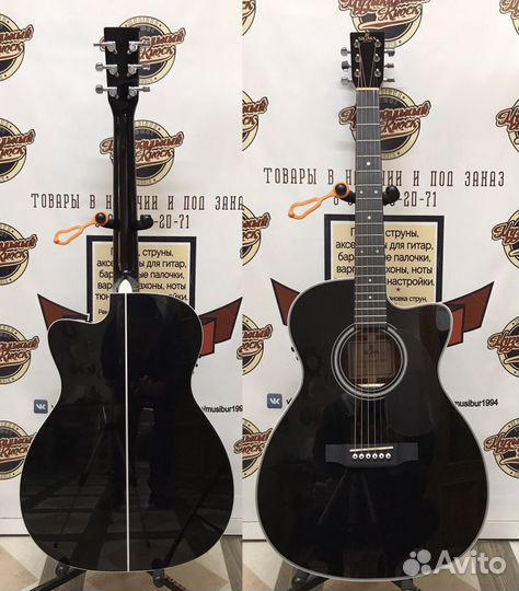 Гитара Sigma 000MC-1E-BK