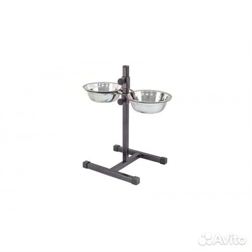 Кормушка регулируемая шагрень, h40см 2*1,0л