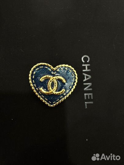 Серьги брошь chanel