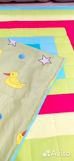 Летнее одеяло плед для детей Малиновый прямоуг-к