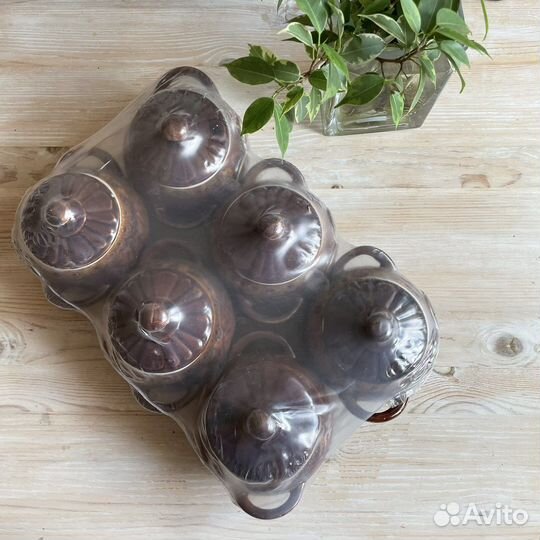 Горшок для запекания 6шт новые
