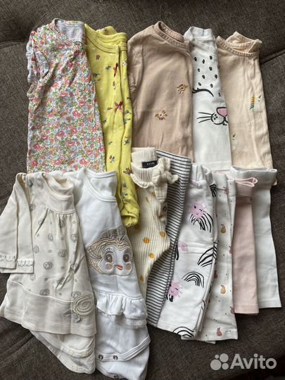 Летние Вещи для девочки kiabi, crockid 62-68