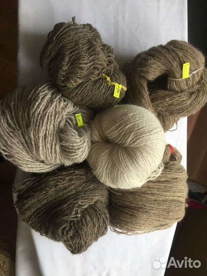 Пряжа из собачьей шерсти пуха