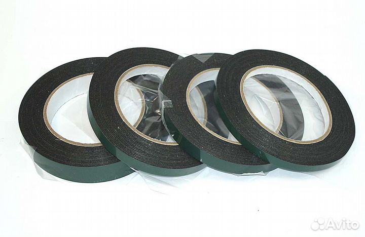 Скотч двусторонний черный